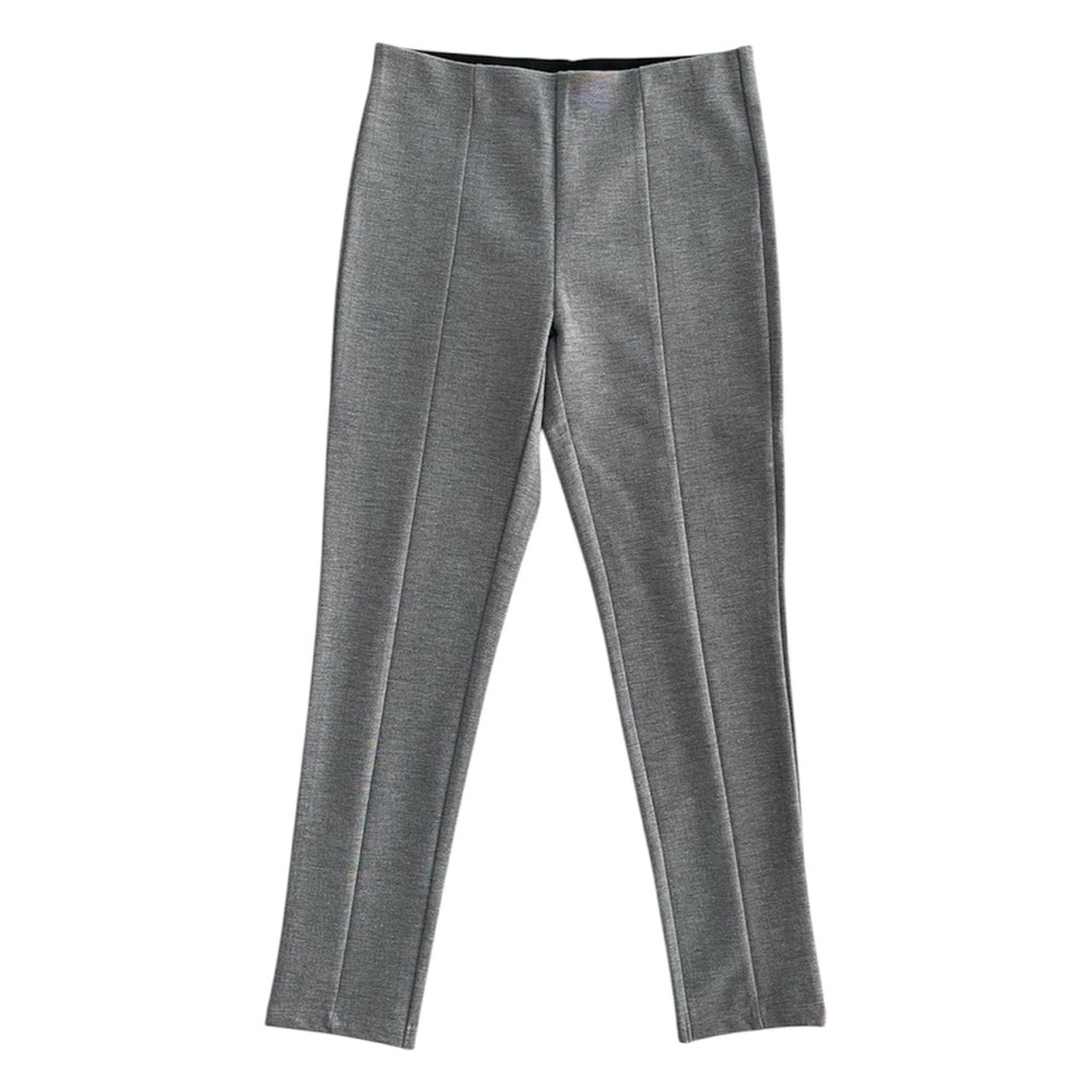 Zara Kids Fall Winter Spring Pull On Stretch Pin Tuck Gray Leggings Girl Size 10